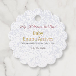 Baby Shower Favor Tag | Oh Baby Sophia Geschenkanhänger