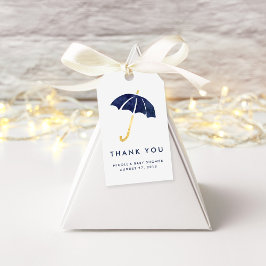 Baby Shower Favor Tags | Marine Umbrella Geschenkanhänger