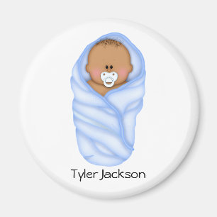 Baby Shower favorisiert Afroamerikaner Magnet