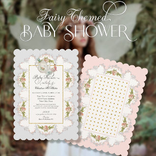 Baby Shower Feen-Teeparty Teekanne und Tassen Einladung
