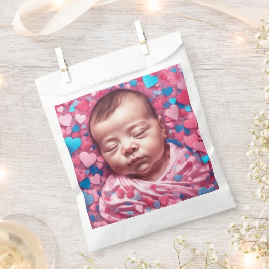 Baby Shower Fevor Bags Geschenktütchen (Ausgeschnitten)