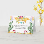 Baby Shower Fiesta Vielen Dank Karte (Gelbe Blume)