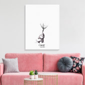 Baby Shower Fingerprint Gästebuch - Leinwand (Insitu (Wohnzimmer))