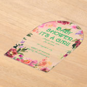 BABY SHOWER FLORAL BLUSH ACRYLEINLADUNGEN (Ablage )