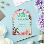 BABY SHOWER FLORAL BLUSH ACRYLEINLADUNGEN (Insitu (Hochzeit))