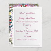 Baby Shower Floral Invite Einladung (Vorne/Hinten)