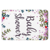 Baby Shower Floral Invite Magnet (Horizontal)