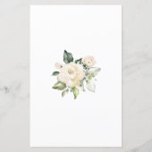 Baby Shower Floral rät das Preisspiel (Rückseite)