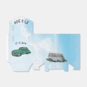 Baby shower for a boy, van and sedan geschenkschachtel (Ungefaltet)