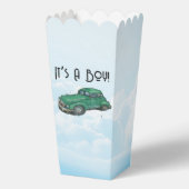 Baby shower for a boy, van and sedan geschenkschachtel (Rückseite)