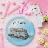 Baby shower for a boy, van pappteller (Party)