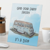 Baby shower for a boy, van sockelschild (In Situ)