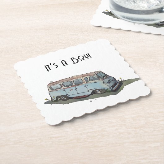 Baby shower for a boy, van untersetzer (angewinkelt)