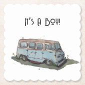 Baby shower for a boy, van untersetzer (Vorderseite)