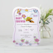 baby shower for boy einladung (Stehend Vorderseite)