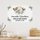 Baby Shower Forest Animals Poster (Küche)