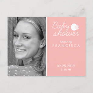 Baby Shower Foto Einladungen mit Bird Postkarten