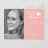 Baby Shower Foto Einladungen mit Bird Postkarten (Vorderseite)