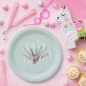 Baby Shower Fox Bohemisch Feathers Pappteller (Party)