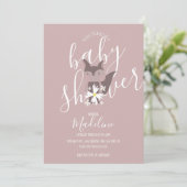 Baby Shower Fox Bohemische Einladung (Stehend Vorderseite)