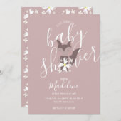 Baby Shower Fox Bohemische Einladung (Vorne/Hinten)