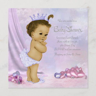 Baby-Shower für afrikanisch-amerikanisches Mädchen Einladung