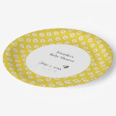 Baby-Shower für die werdende Mutter  Pappteller (Schrägansicht)
