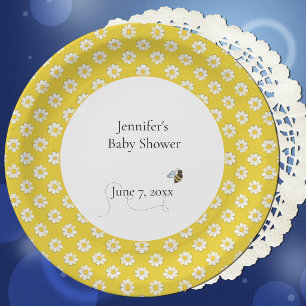 Baby-Shower für die werdende Mutter Pappteller