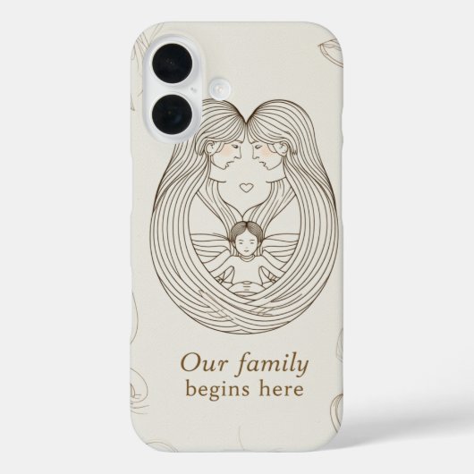 Baby Shower für zwei Mütter Case-Mate iPhone Hülle (Rückseite)