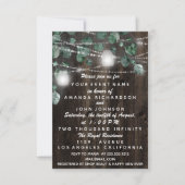 Baby SHOWER füttert rustikales Grünholz Silber Einladung (Vorderseite)