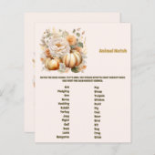 Baby Shower Game (Vorne/Hinten)