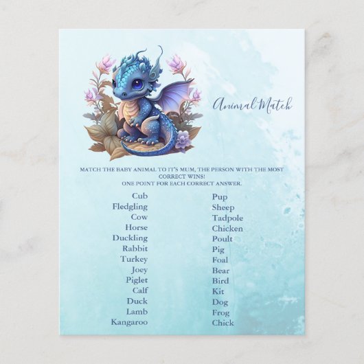 Baby Shower Game (Vorderseite)