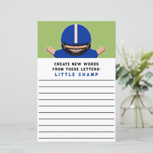 Baby Shower Game (Stehend Vorderseite)