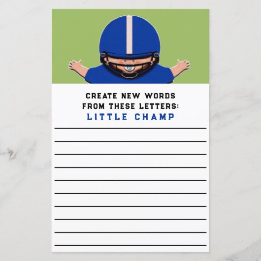 Baby Shower Game (Vorderseite)