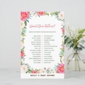 Baby Shower Game (Stehend Vorderseite)