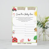 Baby Shower Game (Stehend Vorderseite)