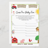 Baby Shower Game (Vorne/Hinten)