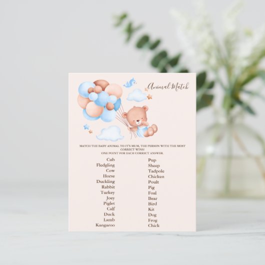 Baby Shower Game (Stehend Vorderseite)