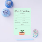 Baby Shower Game Advice and Predictions Flyer (Einzeln)