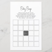 Baby Shower Game Baby Bingo (Vorderseite)