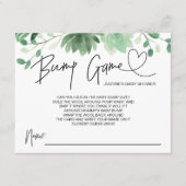 Baby Shower Game Baby Bump Guess Cards Begleitkarte (Vorderseite)