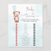 Baby Shower Game Baby Tracks (Vorderseite)