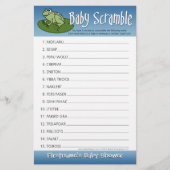 Baby Shower Game - Baby Word Scramble (Vorderseite)