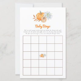 Baby Shower Game Bingo Little Pumpkin Fall Niedlic