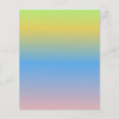 Baby Shower Game Circle Ombré Template Flyer (Hinten)