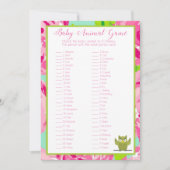 Baby Shower Game Einladung (Vorderseite)