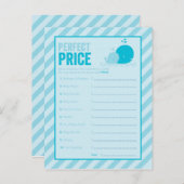 Baby Shower Game - Perfekter Preis - Blauer Wal Einladungspostkarte (Vorne/Hinten)