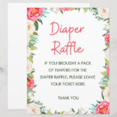 Baby Shower Game Pink und Ivory Florals (Vorne/Hinten)