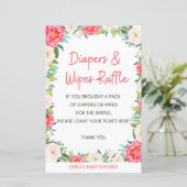 Baby Shower Game Pink und Ivory Florals (Stehend Vorderseite)