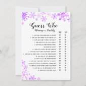 Baby Shower Game - Raten Sie mal, Baby, es ist kal Einladung (Vorderseite)